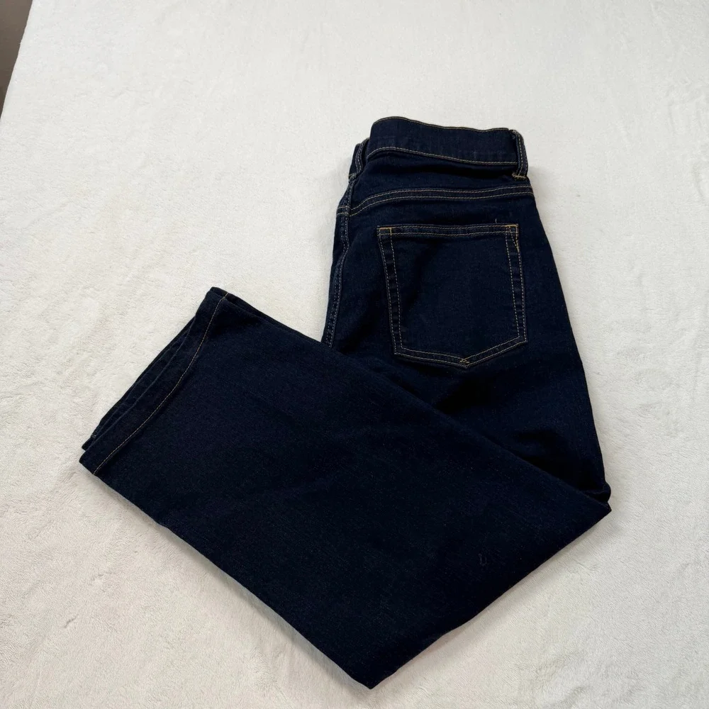 Gap‎ Straight Jeans Boys 16 Husky Blue Good Stretch Dark Wash 486881